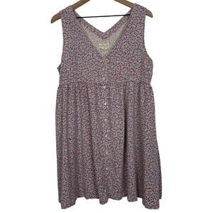 Denim & Supply Ralph Lauren Ditsy Floral Sleeveless Mini Dress Size XL